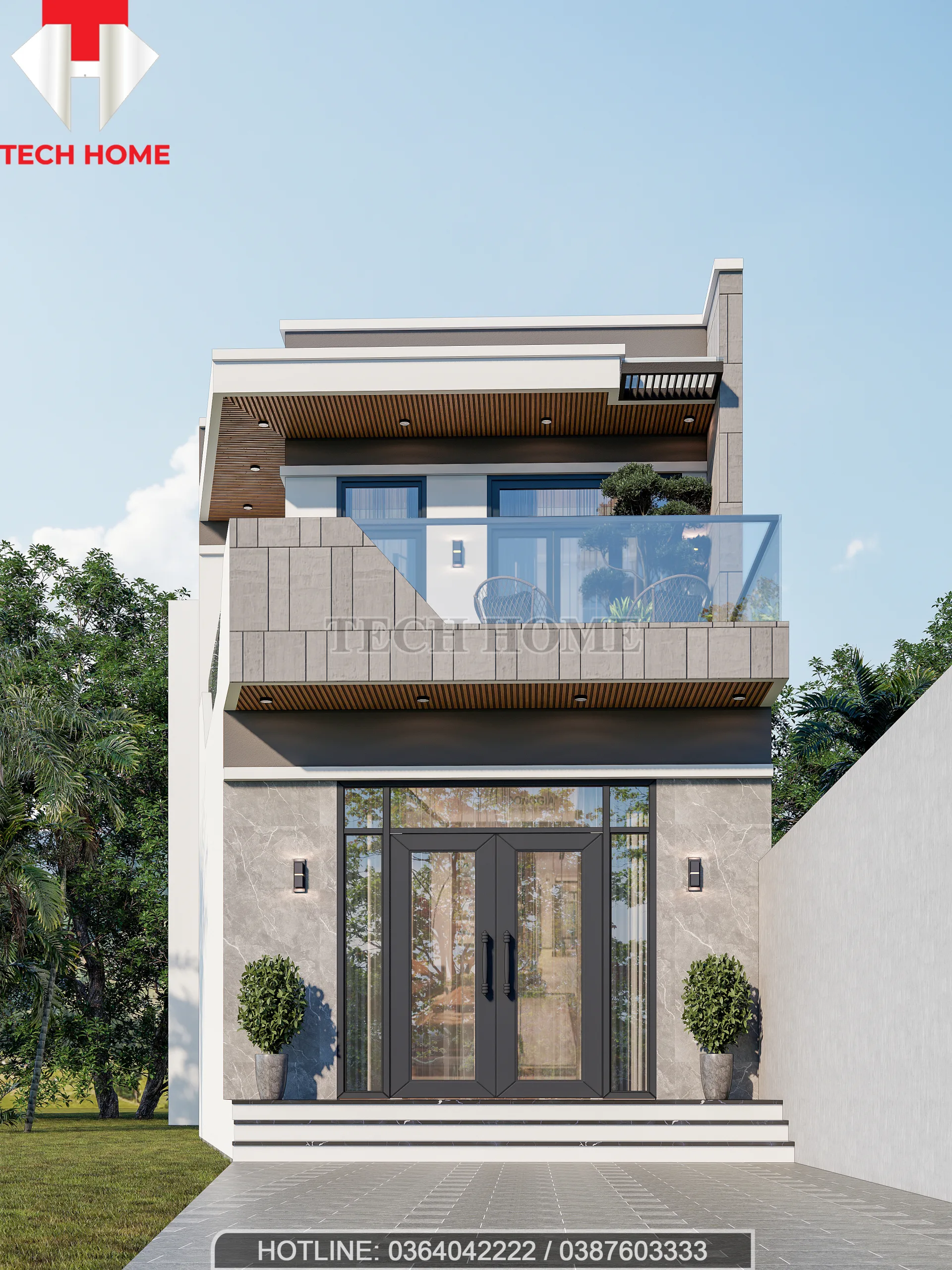 thiết kế nhà ống 2 tầng