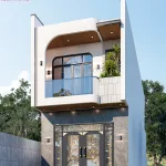 thiết kế nhà ống 2 tầng