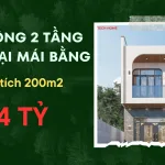 thiết kế nhà ống 2 tầng