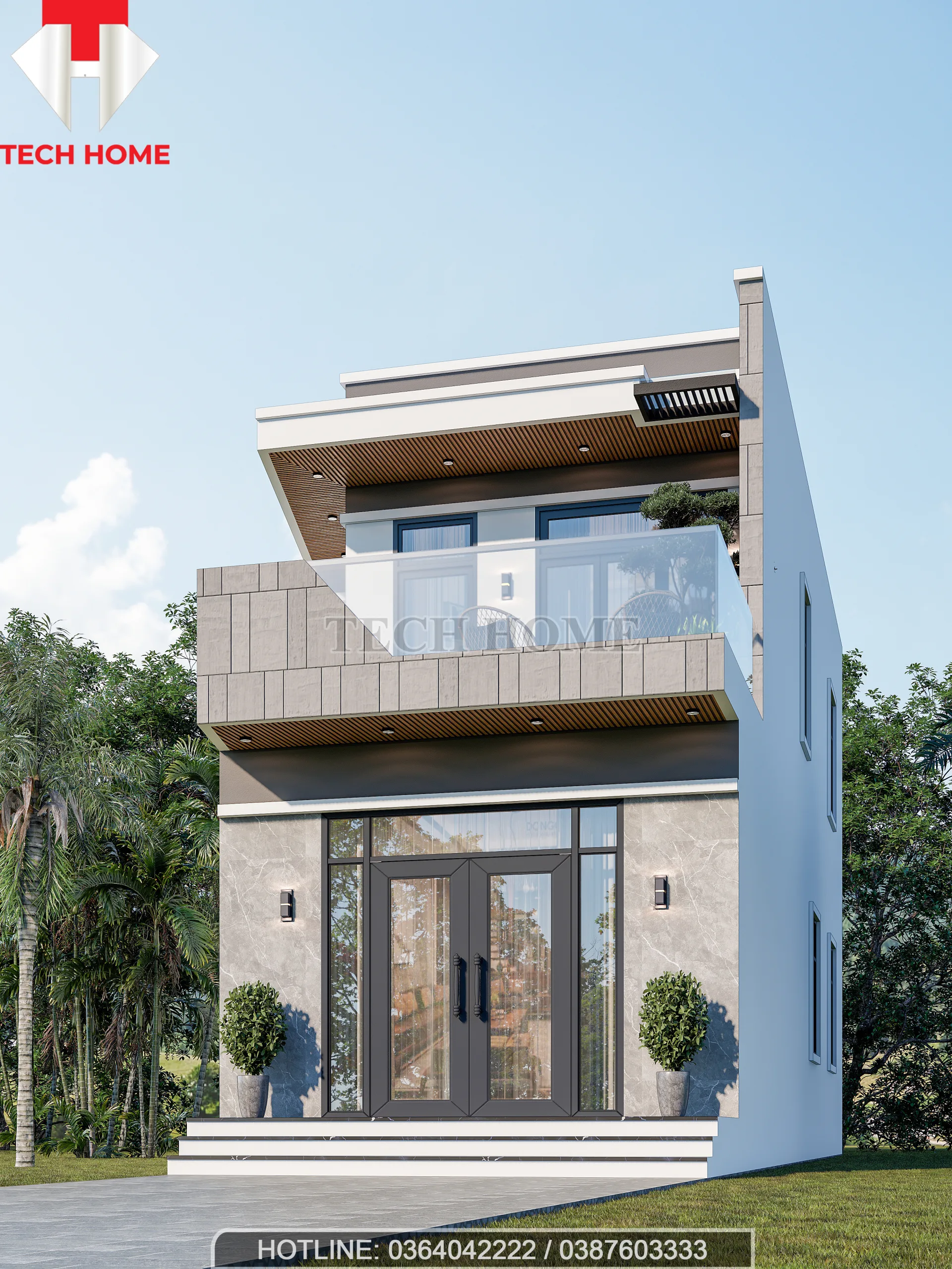 thiết kế nhà ống 2 tầng