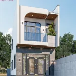 thiết kế nhà ống 2 tầng