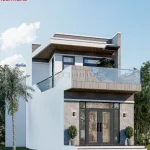 thiết kế nhà ống 2 tầng