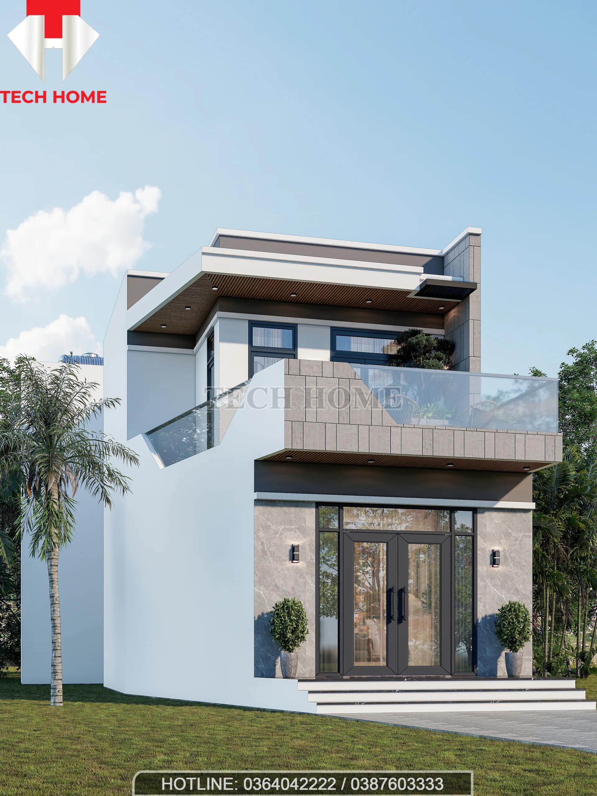 thiết kế nhà ống 2 tầng