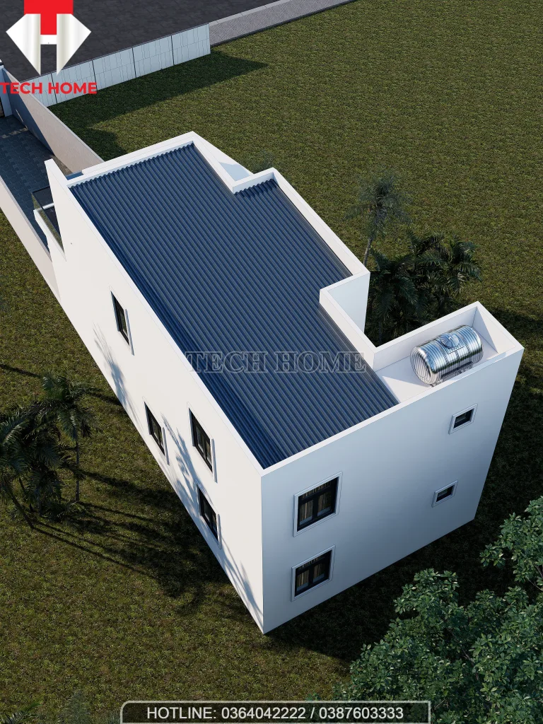 thiết kế nhà ống 2 tầng