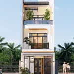 thiết kế nhà phố 3 tầng