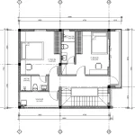 mặt bằng tầng 3 thiết kế nhà phố 3 tầng