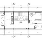 mặt bằng tầng 3 thiết kế nhà phố 3 tầng