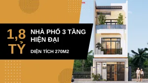 thiết kế nhà phố 3 tầng