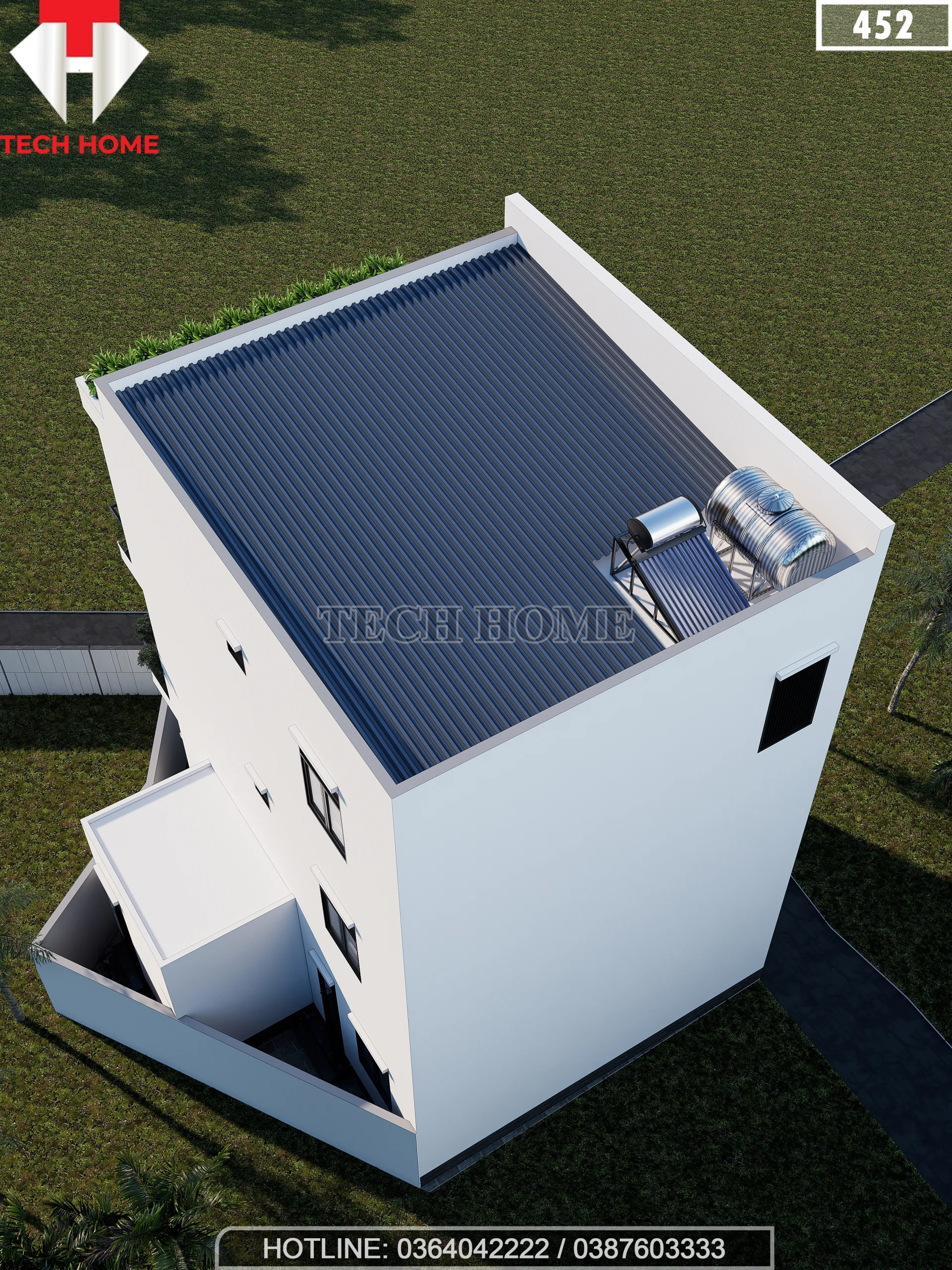 thiết kế nhà phố 3 tầng