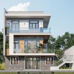 thiết kế nhà phố 3 tầng hiện đại