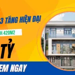 thiết kế nhà phố 3 tầng hiện đại