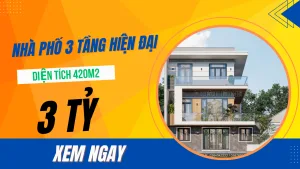 thiết kế nhà phố 3 tầng hiện đại