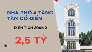 thiết kế nhà phố tân cổ điển