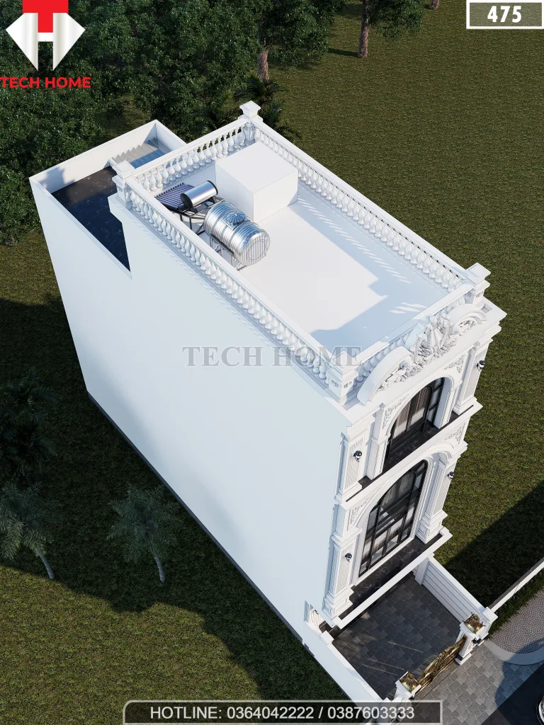 thiết kế nhà phố tân cổ điển