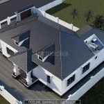 mẫu nhà vườn mái Nhật 1 tầng