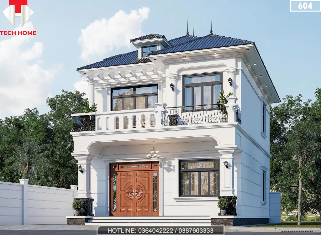 mẫu nhà 2 tầng mái Nhật