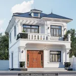 mẫu nhà 2 tầng mái Nhật