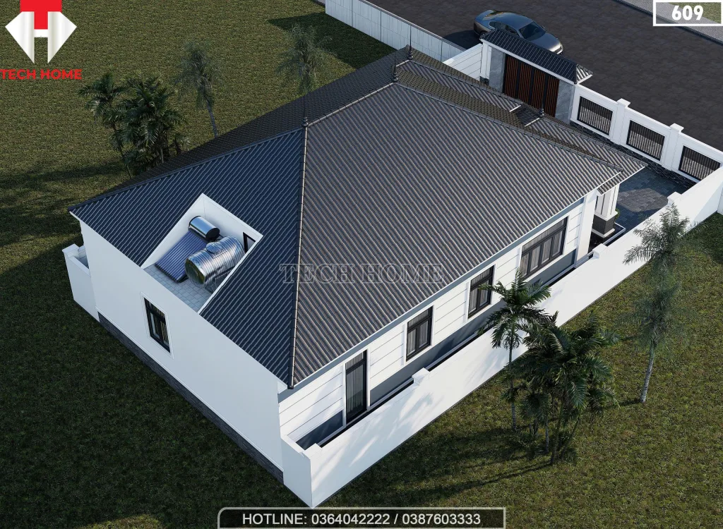 Nhà cấp 4 mái Nhật