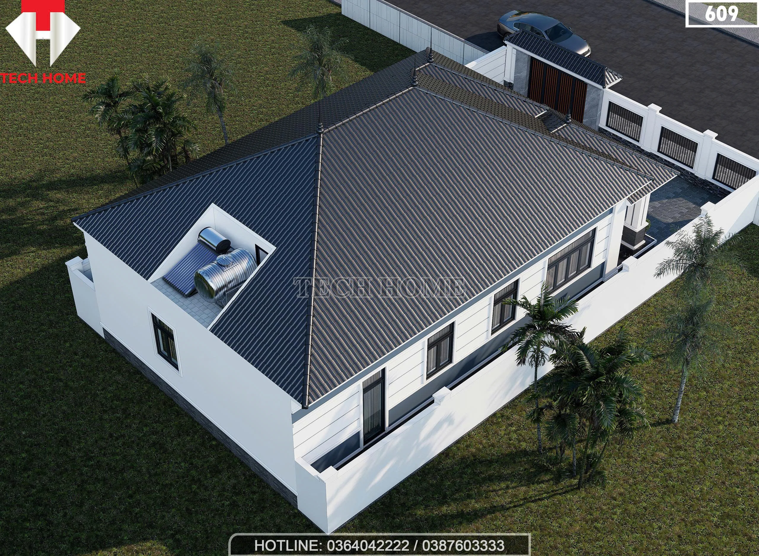 Nhà cấp 4 mái Nhật