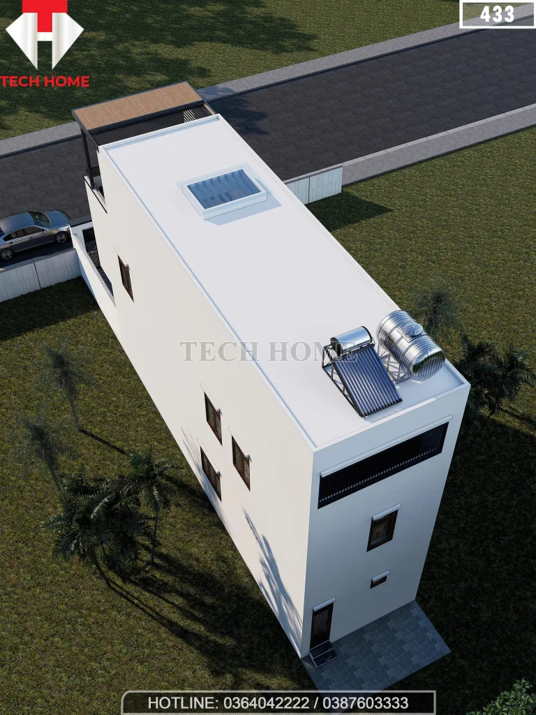 thiết kế nhà ống 3 tầng