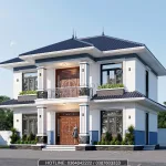 Góc nghiêng mẫu nhà mái Nhật 2 tầng