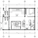 Bản vẽ bố trí công năng tầng 1 mẫu nhà phố 3 tầng hiện đại diện tích 92m2