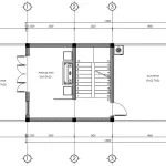 Bản vẽ bố trí công năng tầng tum gồm phòng thờ diện tích 28m2.