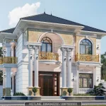 Góc nghiêng biệt thự 2 tầng tân cổ điển