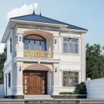 Góc nghiêng mẫu nhà 2 tầng mái Nhật