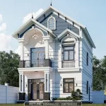 Góc nghiêng mẫu nhà 2 tầng mái Thái đẹp