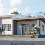 Góc nghiêng mẫu nhà cấp 4 hiện đại 3 phòng ngủ