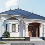 Góc nghiêng mẫu nhà cấp 4 mái Nhật