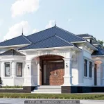 Góc nghiêng mẫu nhà cấp 4 mái Nhật