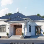 Góc nghiêng mẫu nhà cấp 4 mái Nhật 4 phòng ngủ