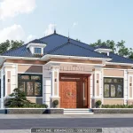 Góc nghiêng mẫu nhà mái Nhật 1 tầng