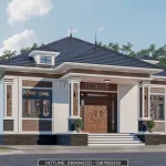 Góc nghiêng Mẫu nhà mái Nhật 1 tầng 3 phòng ngủ