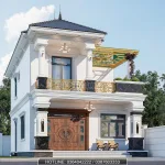 Góc nghiêng mẫu nhà nhà mái Nhật 2 tầng