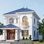 Góc nghiêng nhà mái Nhật 2 tầng tân cổ điển