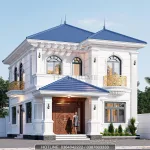 Góc nghiêng nhà mái Nhật 2 tầng tân cổ điển