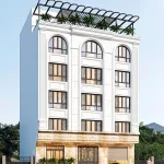 Góc nghiêng thiết kế nhà phố 5 tầng tại Lai Châu