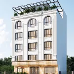 Góc nghiêng thiết kế nhà phố 5 tầng tại Lai Châu
