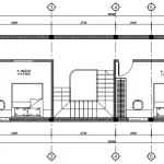 Bản vẽ bố trí công năng tầng 2 mẫu nhà phố 2 tầng tân cổ điển diện tích 100m2.
