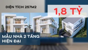 mẫu nhà 2 tầng hiện đại