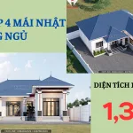 mẫu nhà cấp 4 mái Nhật 4 phòng ngủ