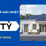 mẫu nhà mái Nhật 1 tầng