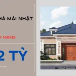 mẫu nhà mái Nhật 1 tầng