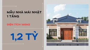 mẫu nhà mái Nhật 1 tầng