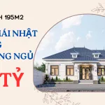 mẫu nhà mái Nhật 1 tầng 4 phòng ngủ