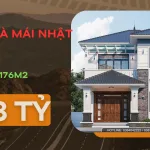 mẫu nhà mái Nhật 2 tầng đẹp