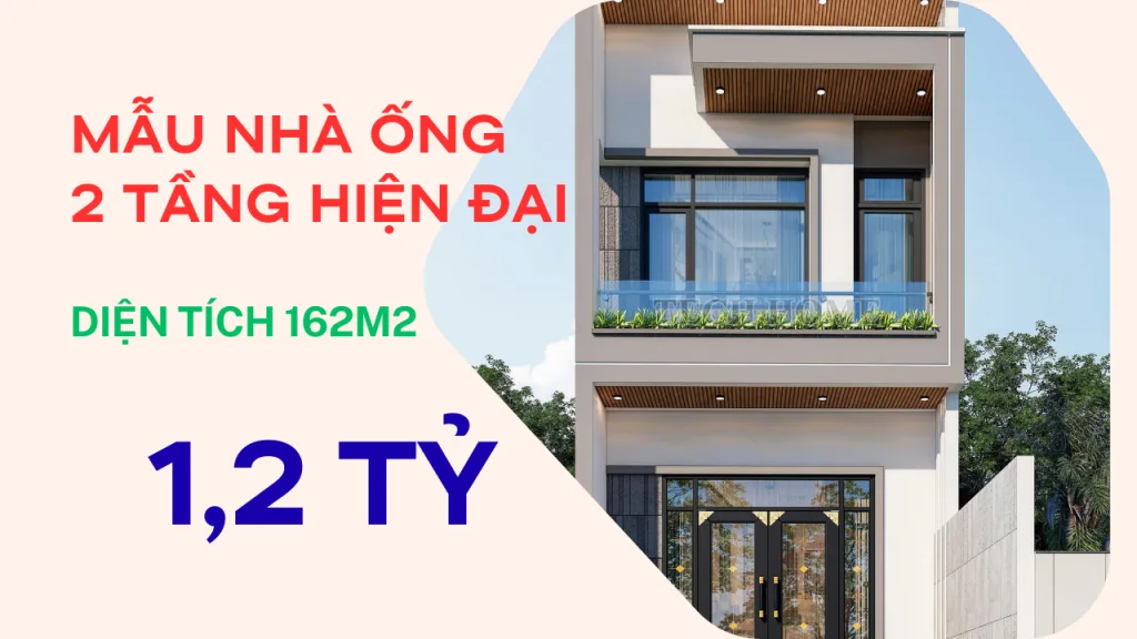 mẫu nhà ống 2 tầng hiện đại